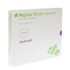 Mölnlycke® Mepilex® Border Sacrum Medicazione In Schiuma All-In-One Per La Zona Sacrale Con Safetac® Misura 15x15cm 5 Pezzi