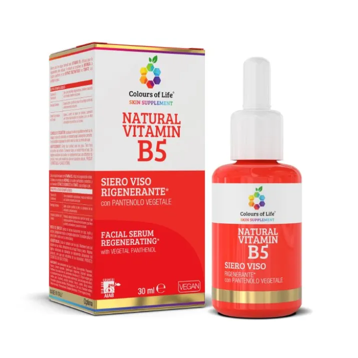 Natural Vitamin B5 Siero Viso Rigenerante Colours of Life 30ml