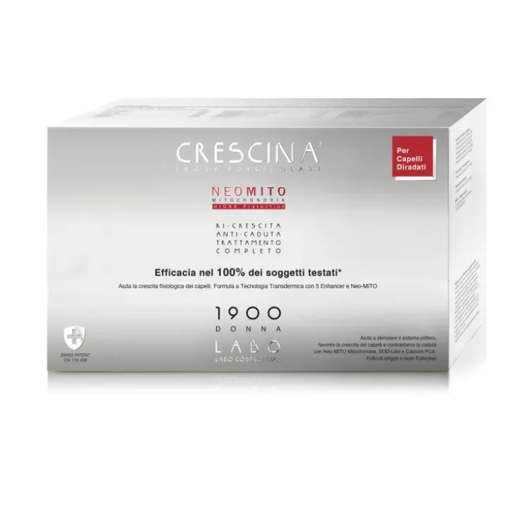 Neo Mito 1900 Donna Trattamento Completo CRESCINA Isole Follicolari 20+20 Fiale