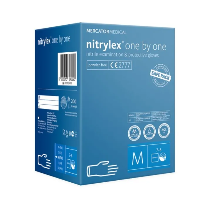 Nitrylex® One By One Guanti Blu M 200 Pezzi