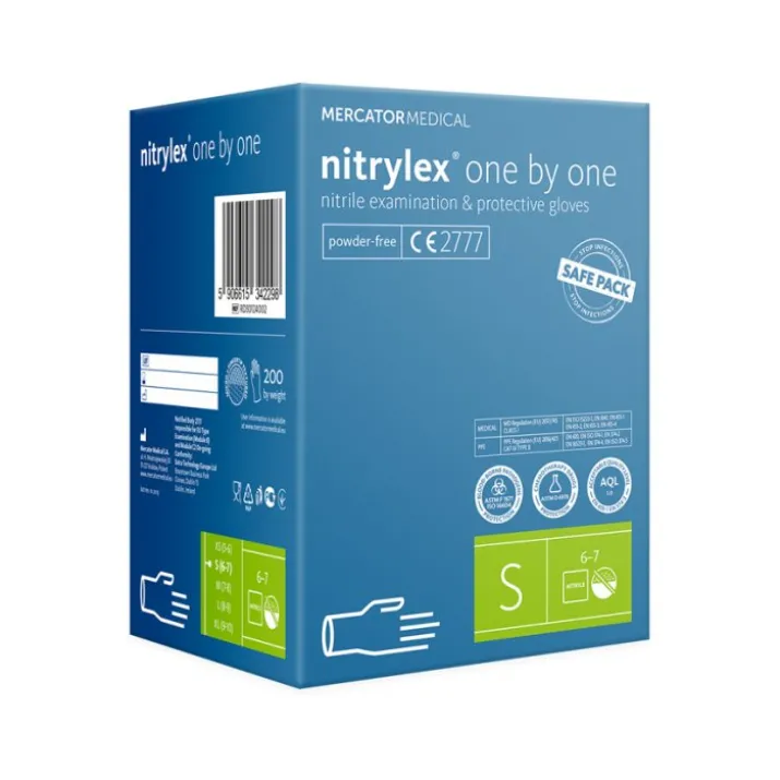 Nitrylex® One By One Guanti Blu S 200 Pezzi