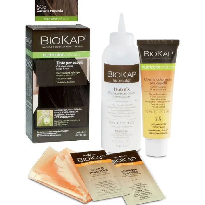 Nutricolor Tinta Delicato 5.50 Castano Nocciola BioKap® 140ml