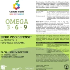 Omega 3 6 9 Siero Viso Colours Of Life 30ml