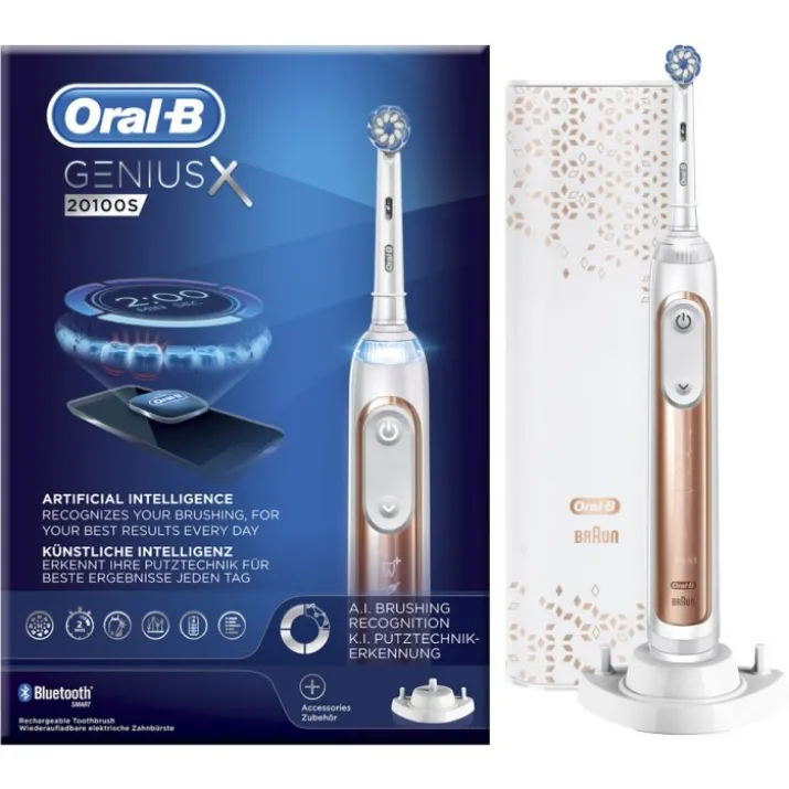 Oral-B® Genius X 20100S Spazzolino Elettrico Rose Gold