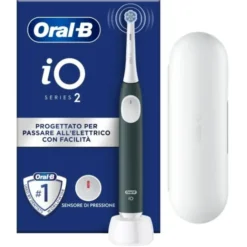 Oral-B Power Spazzolino Elettrico iO2 Forest Green con Custodia