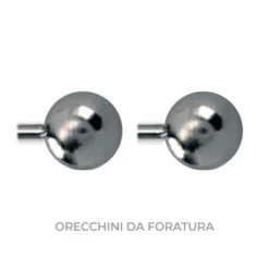Orecchini da Foratura 111 Pallina con Barretta Lunga Inverness