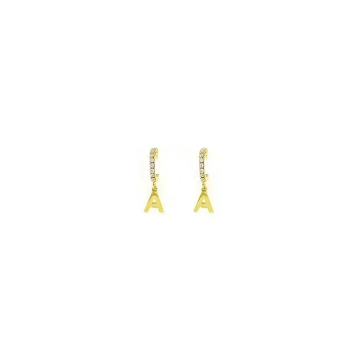 Orecchini Lettera A Oro Linea ABC MyLovly