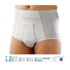 Orione 316 Slip Per Ernia Alto Safte Taglia 6 Colore Grigio 1 Paio