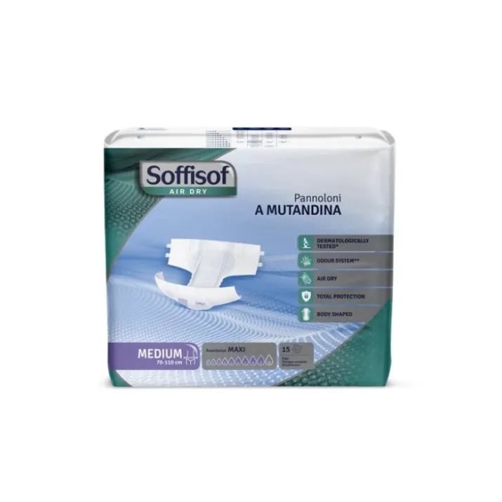 Pannoloni A Mutandina Air Dry Maxi M Soffisof 15 Pezzi