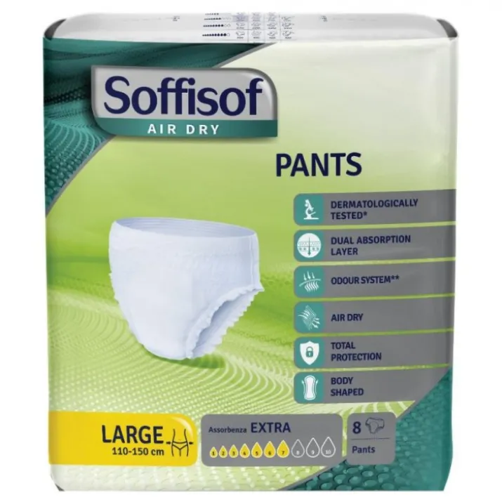 Pants Extra Large Soffisof Air Dry 8 Pezzi