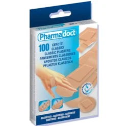 PHARMADOCT Cerotto Assortito 4 Misure 100 Pezzi