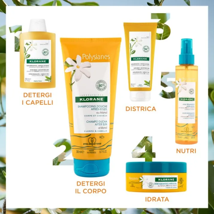 Polysianes Crema Sublimatrice Doposole Klorane 200ml