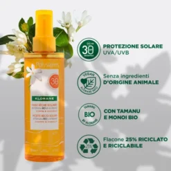 Polysianes Olio Secco Solare Spf30 Klorane 200ml