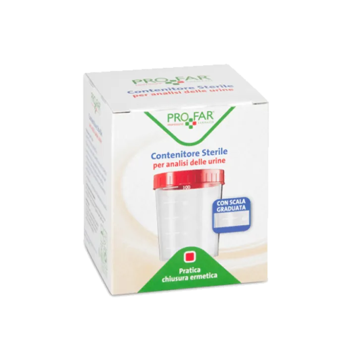 Profar Contenitore Urine con Tappo di Sicurezza 120ml