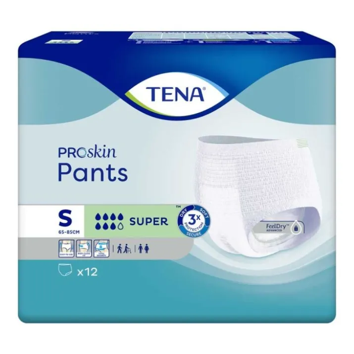 ProSkin Pants Super S Tena 12 Pezzi