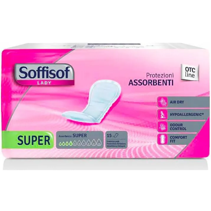 Protezioni Assorbenti Lady Air Dry Super Soffisof 15 Pezzi
