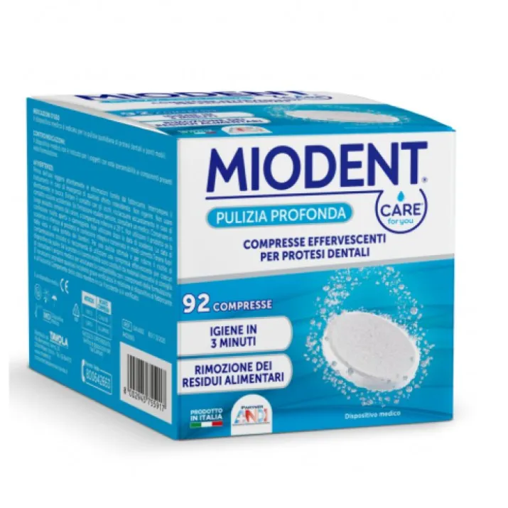 Pulizia Profonda Peotesi Dentali Miodent Care for You 92 Compresse