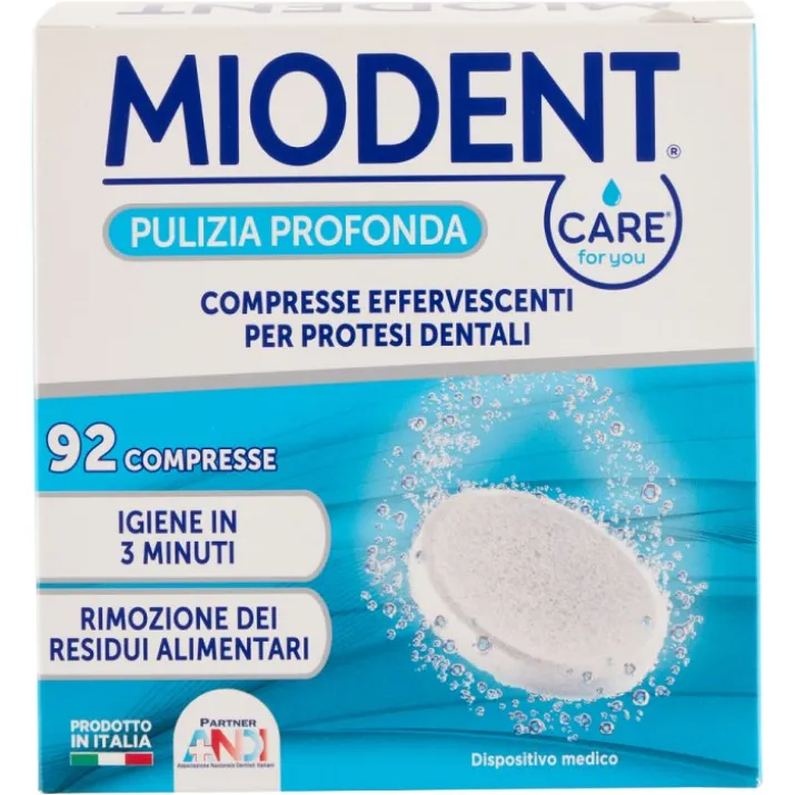 Pulizia Profonda Peotesi Dentali Miodent Care for You 92 Compresse