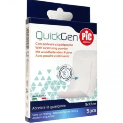 QuickGen Cerotto Cicatrizzante 5x7,5cm PIC 5 Pezzi