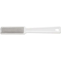 Raspa Piedi Acciaio Manico Bianco