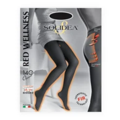 Red Wellness Collant 140 Den Opaque Solidea® Colore Nero Taglia 4-L 1 Paio