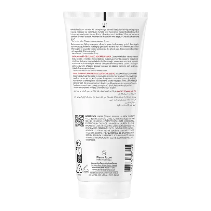 Sabal Shampoo Trattante Seboriduttore Ducray 200ml