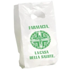 Sacchetto Farmacia 17+3+3X35Cm Pharma Bag 100 Pezzi