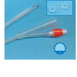 Safety Foley Catetere In Lattice Siliconato Con Scanalature Longitudinali Misura CH20