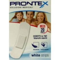 Safety Prontex White Strips Cerotti BIanchi 20 CerottiMedi