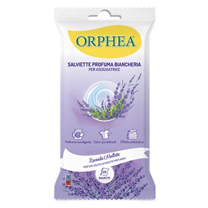 Salviette Profuma Biancheria Lavanda Orphea 20 Salviette