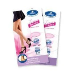 Sauber Linea Trendy Collant TuttoNudo 40Den Maglia Liscia Colore Nero Taglia 3