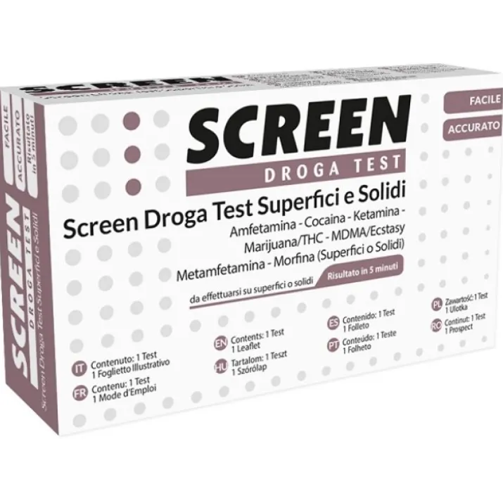 Screen Droga Test Superfici Polveri 1 Pezzo