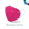 Semimaschera FFP2 NR Small Fucsia Futura 10 Pezzi