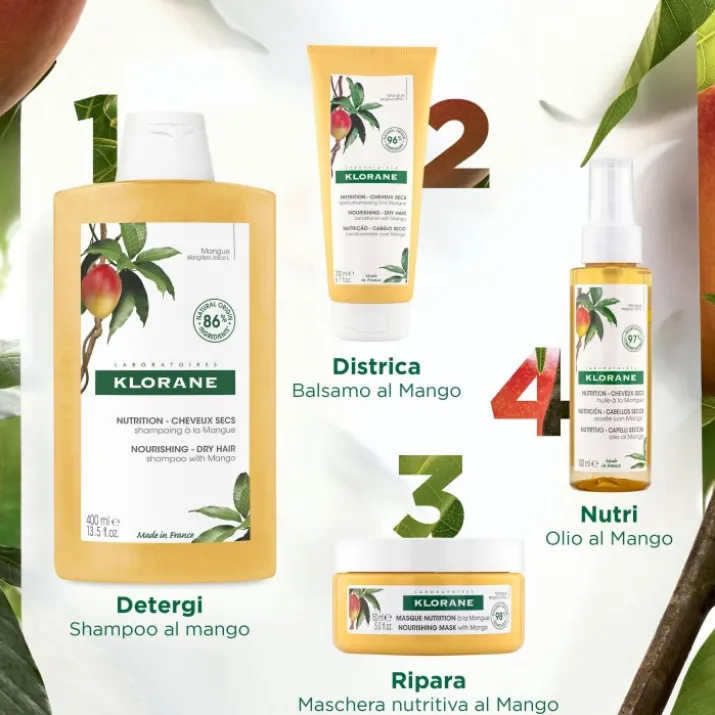 Shampoo Al Burro Di Mango KLORANE 200ml