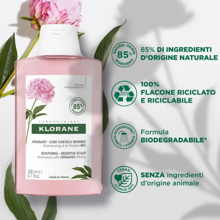 Shampoo alla Peonia Klorane 200ml