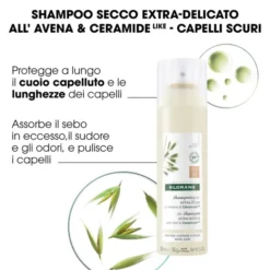 Shampoo Secco Avena Capelli Scuri Klorane 150ml