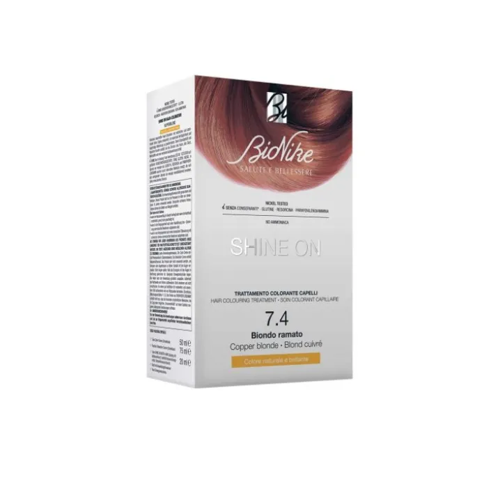 Shine On Trattamento Colorante Capelli Biondo Ramato 7.4 BioNike