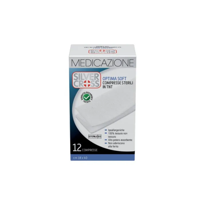 Silver Cross Optima Soft Garza Tnt Sterile 18x40cm 12 Pezzi