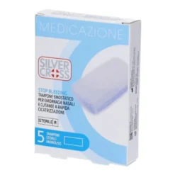 Silvercross Tampone Emostatico Alginato Calcio, 5 Pezzi