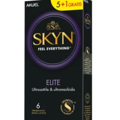 Skin Elite Akuel 5+1 Preservativi Senza Lattice