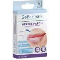 Sofarmapiù Cerotto Herpes Labiale con Acido Ialuronico, 15 Pezzi