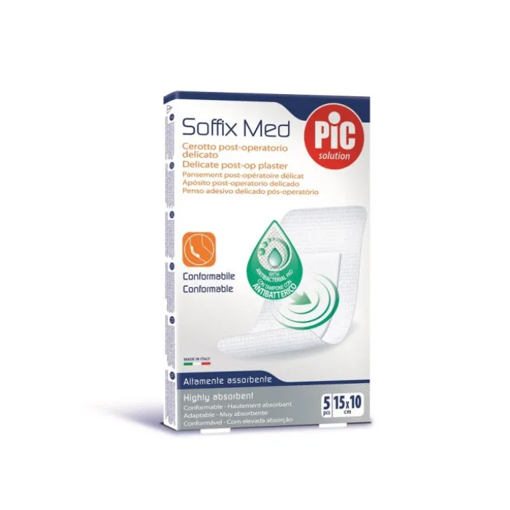 Soffix Med Cerotto Post Operatorio Delicato 15x10cm PIC 5 Pezzi