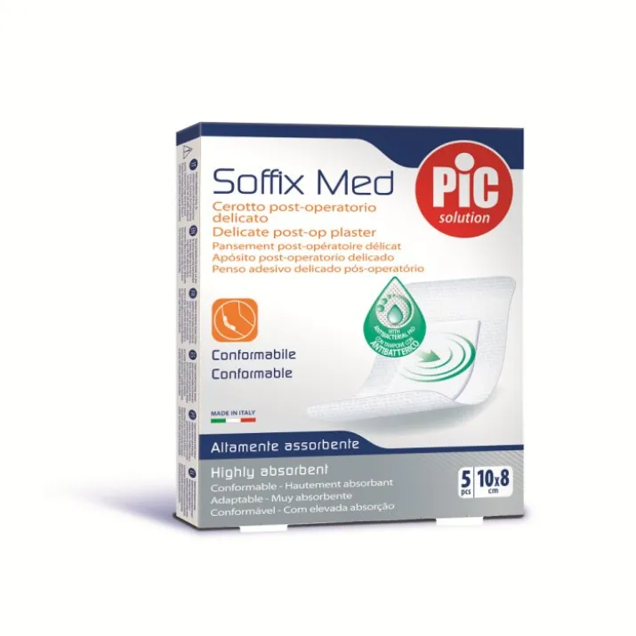 Soffix Med Cerotto Post Operatorio Delicato 10x8cm PIC 5 Pezzi