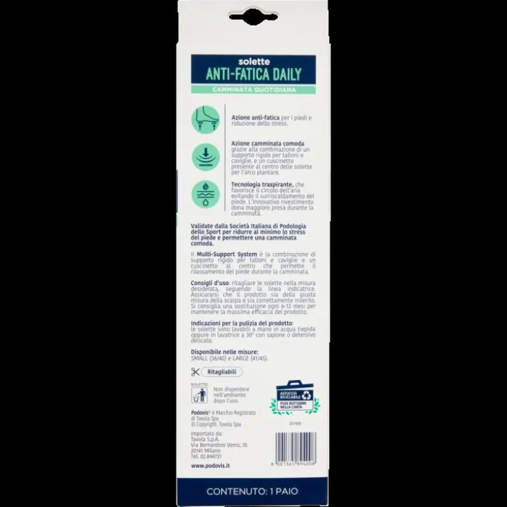 Solette Anti-Fatica Daily Tg.L (42-44) Podovis