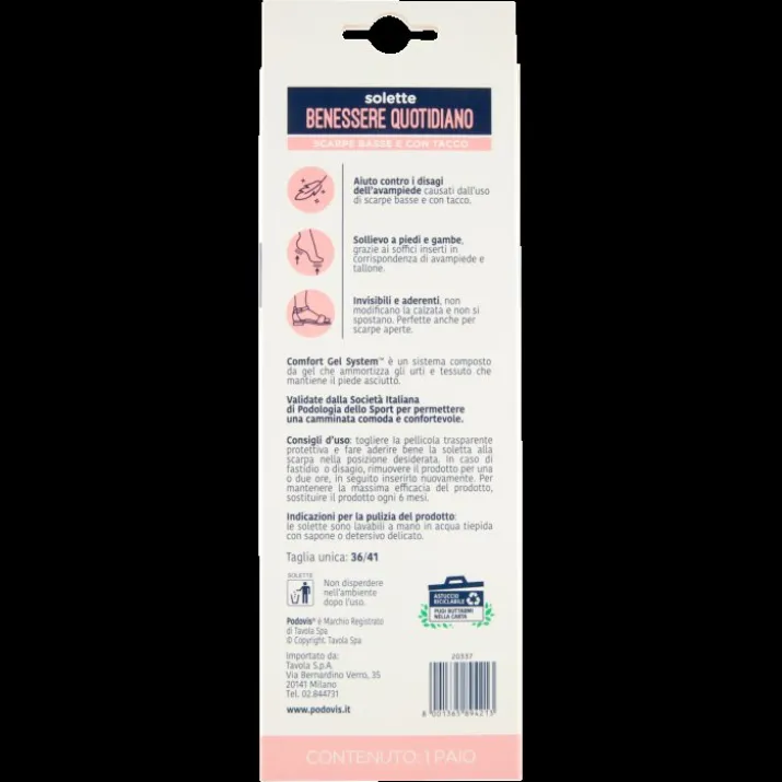 Solette Benessere Quotidiano Podovis 1 Paio