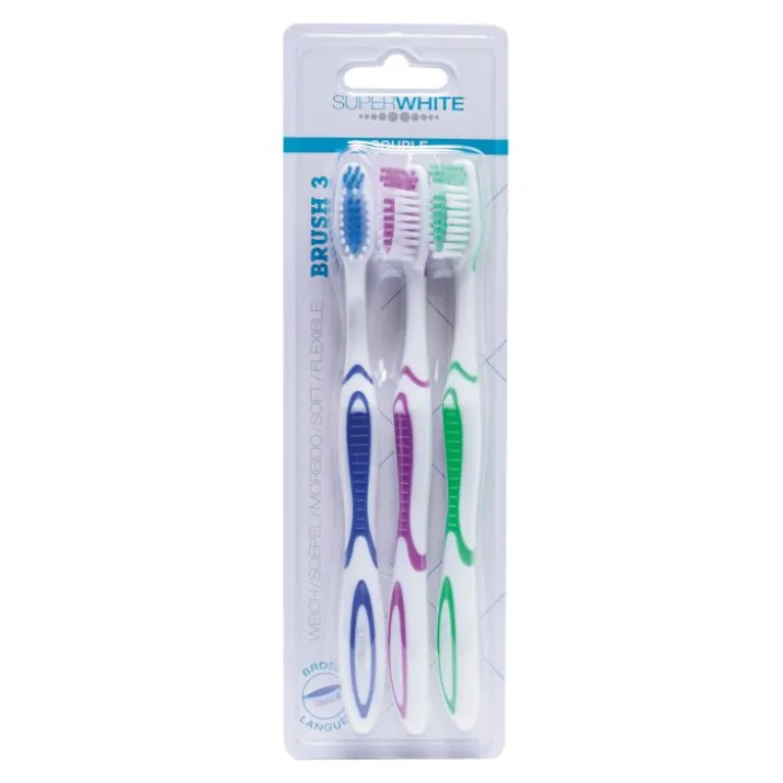 Spazzolino Da Denti SuperWhite 3 Pezzi
