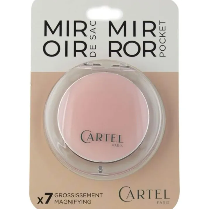 Specchietto Plexiglass Rotondo Rosa 6,03cm Cartel