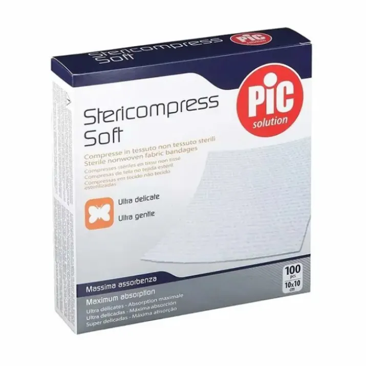 Stericompress Soft 10x10cm 100 Compresse in TNT Sterili PIC