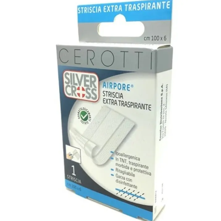 Striscia Airpore Silver Cross 6x100cm