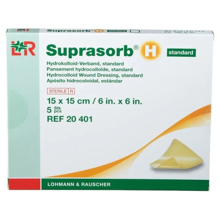 Suprasorb H Standard 15x15cm Lohomann&Rauscher 5 Medicazioni